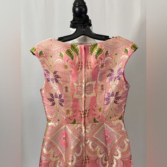 Etro Metallic Brocade Sheath Dress size 40/us size 4 - Picture 10 of 14